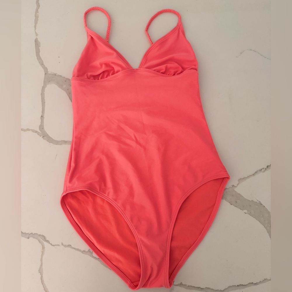 Small Coral Pink One Piece Swim Suit